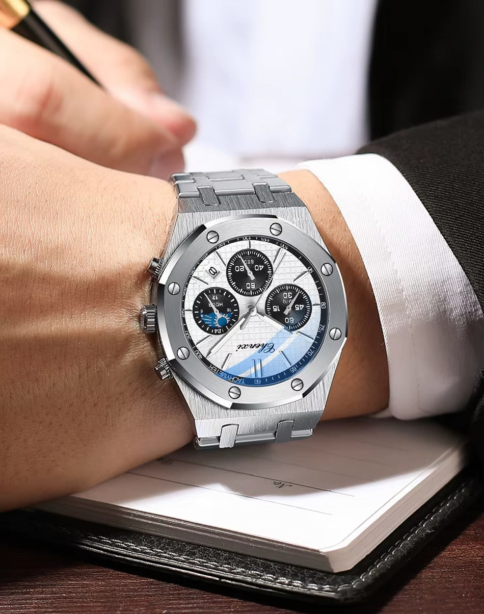 Luxury Business CHENXI Chronograph Moon Phase  Waterproof  Quartz Watches