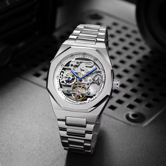 Luxury Forsining Casual Automatic Mechanical Watch Stainless Steel Mens Watch