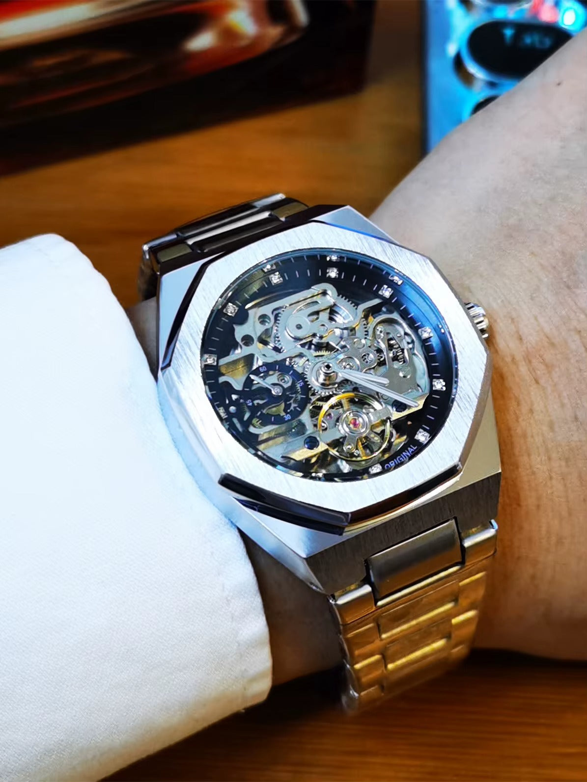 Luxury Forsining Casual Automatic Mechanical Watch Stainless Steel Mens Watch