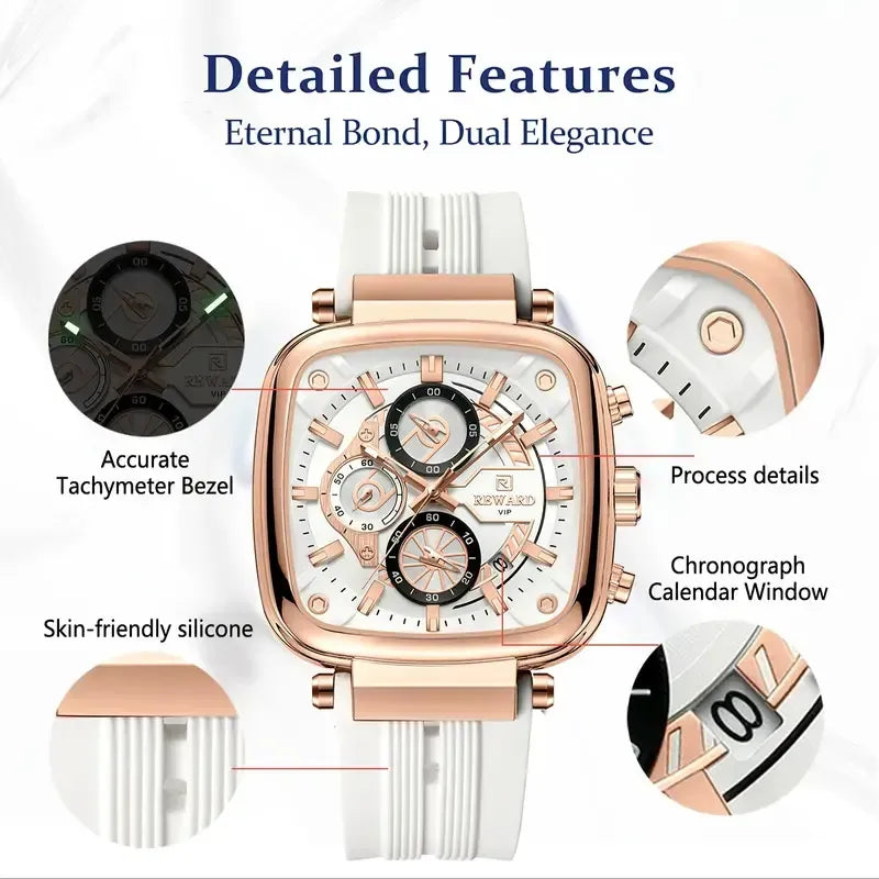 Luxury Reward Men's Chronograph White Edition