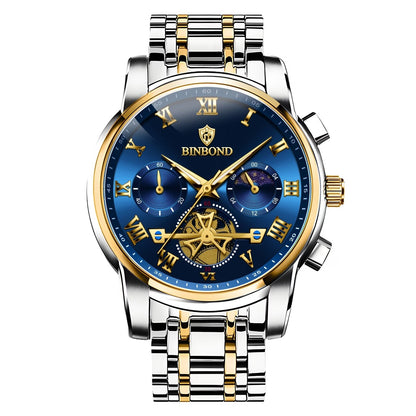 Luxury BINBOND Chronograph  Waterproof Quartz Watches