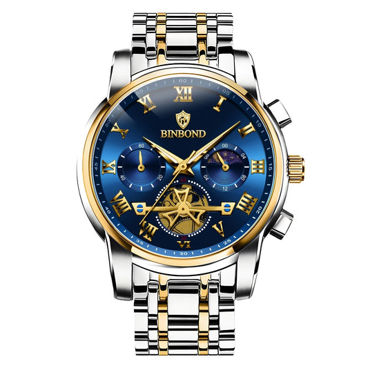 Luxury BINBOND Chronograph  Waterproof Quartz Watches