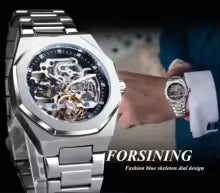 Luxury Forsining Casual Automatic Mechanical Watch Stainless Steel Mens Watch