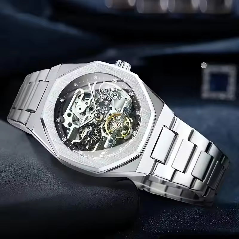 Luxury Forsining Casual Automatic Mechanical Watch Stainless Steel Mens Watch