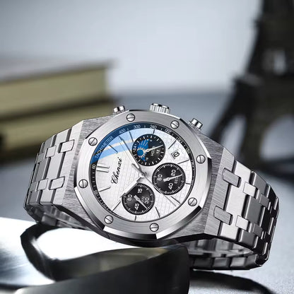 Luxury Business CHENXI Chronograph Moon Phase  Waterproof  Quartz Watches